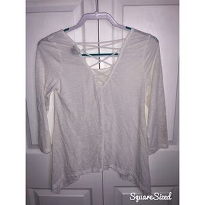 Rue 21 lace back pull over shirt